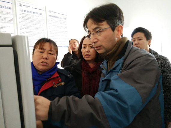 渭南市创建J9集团圭表城市查抄组到水环境公司大荔县城区污水处置厂查抄创模工作